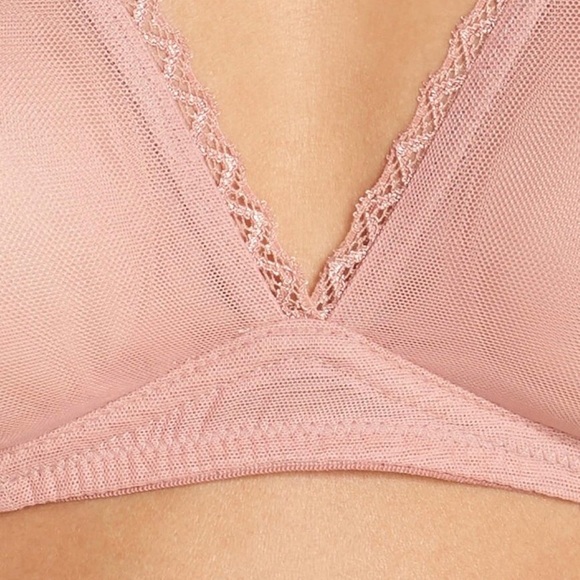 new Cosabella ☾ Mixed Meshages Temptation Convertible Bra Bralette ☾ Lunar Pink - Picture 5 of 13